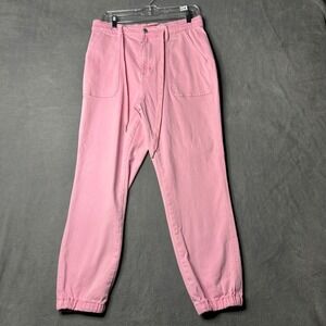 Judy Blue Garment Dyed Pink Joggers Drawstring Waist Casual Pants 9/29